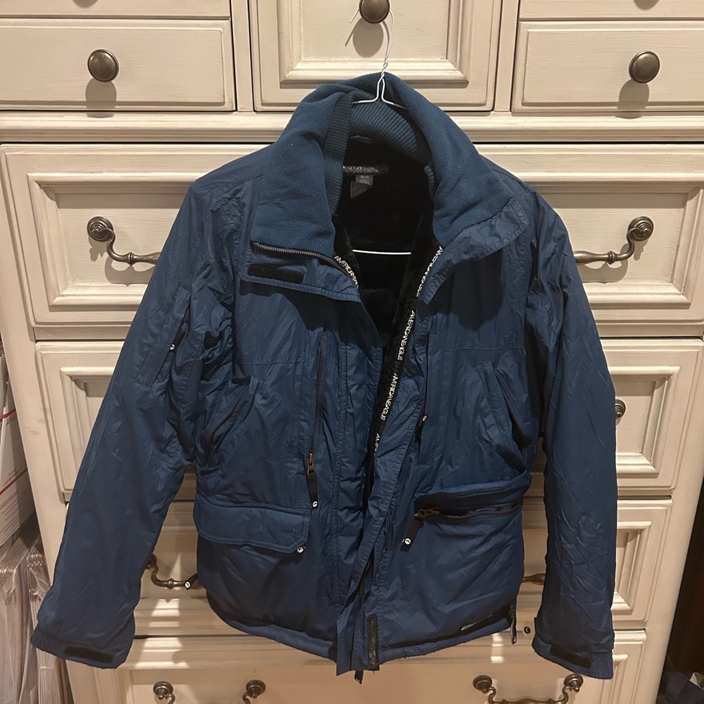 American Eagle Vintage thermal life plush coat sz s